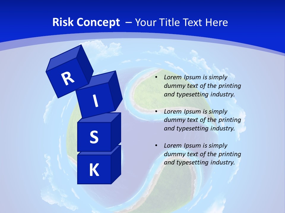 White Copyspace Piece PowerPoint Template