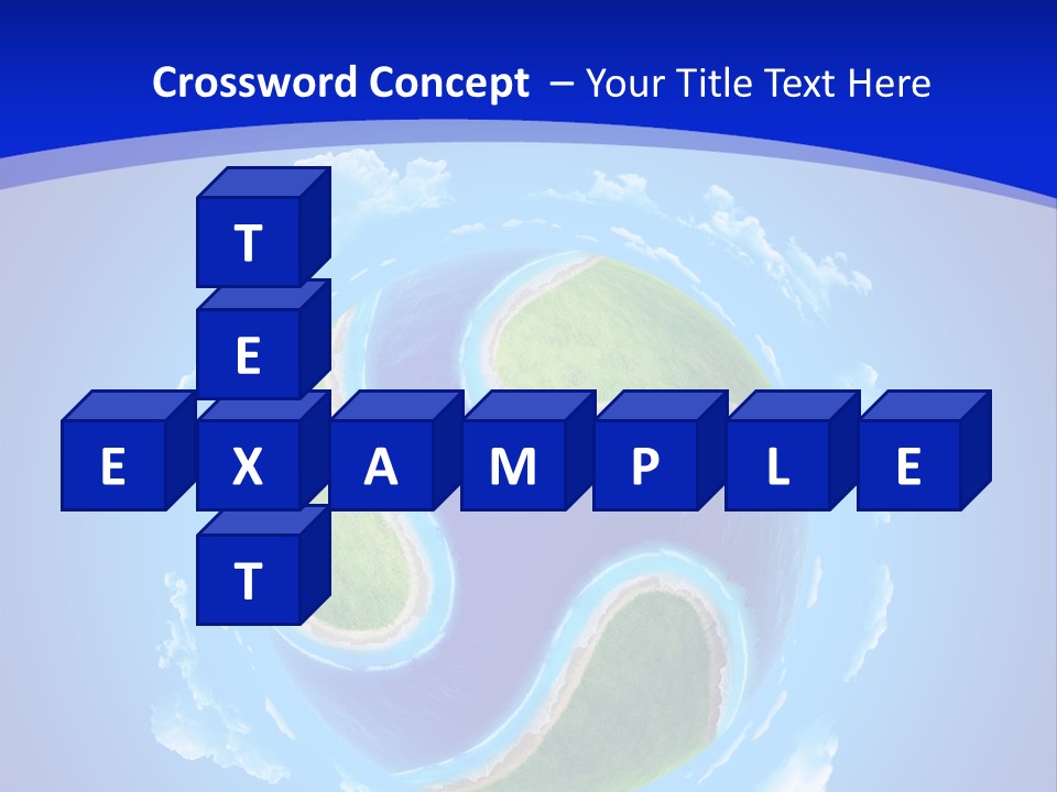 White Copyspace Piece PowerPoint Template