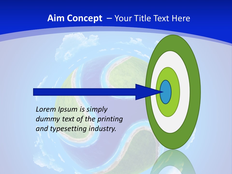 White Copyspace Piece PowerPoint Template