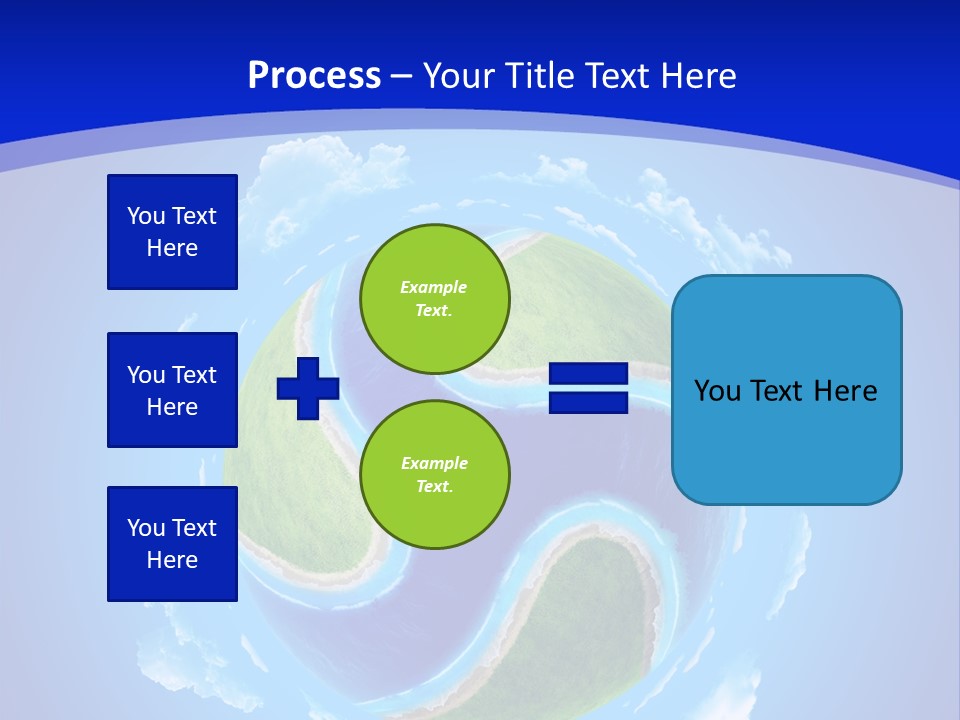 White Copyspace Piece PowerPoint Template