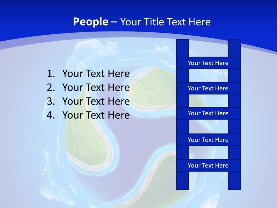 White Copyspace Piece PowerPoint Template