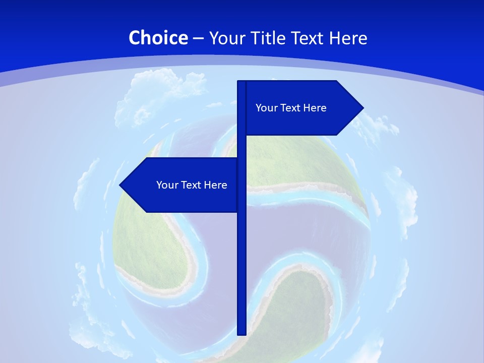 White Copyspace Piece PowerPoint Template