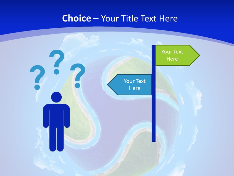 White Copyspace Piece PowerPoint Template