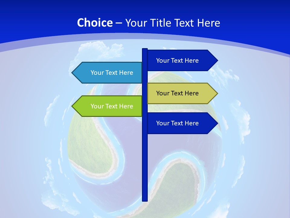 White Copyspace Piece PowerPoint Template
