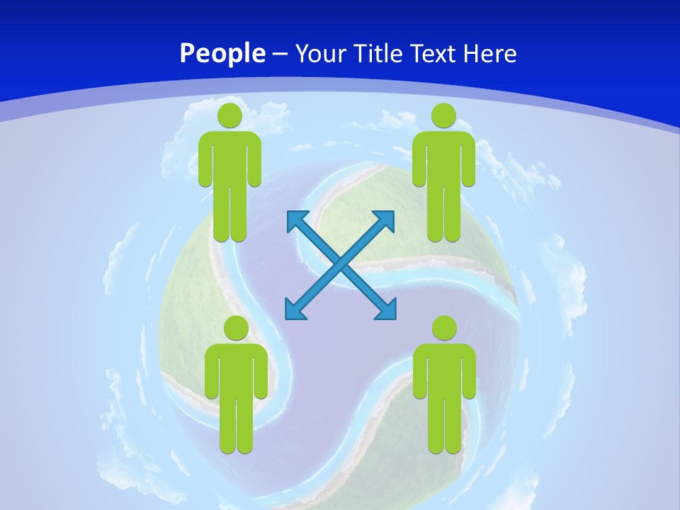 White Copyspace Piece PowerPoint Template