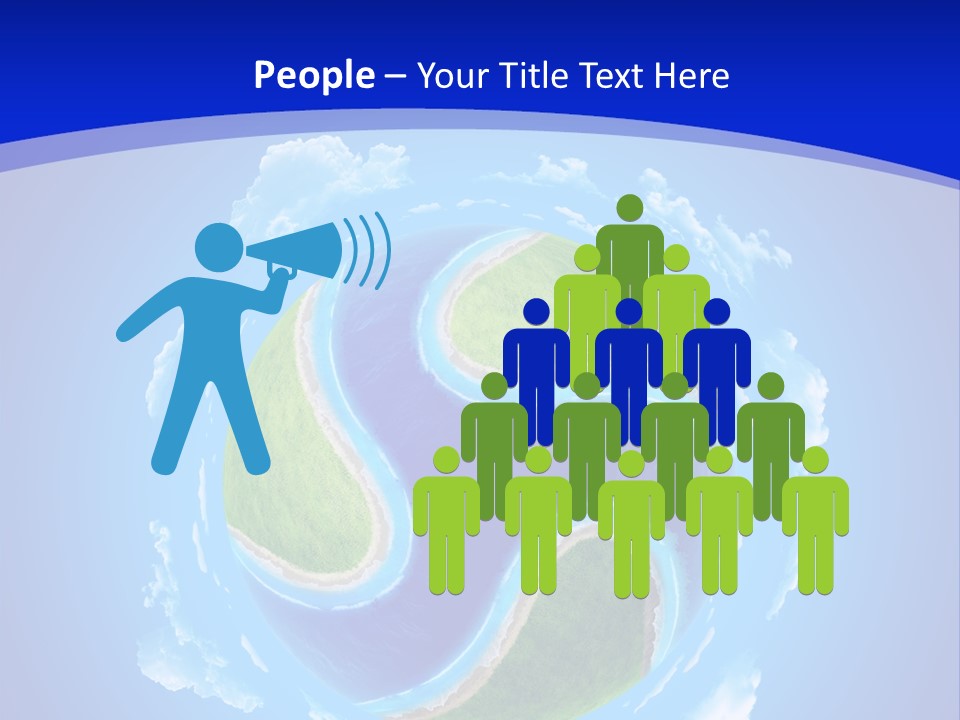 White Copyspace Piece PowerPoint Template