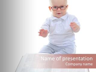 Boy Child Prodigy PowerPoint Template