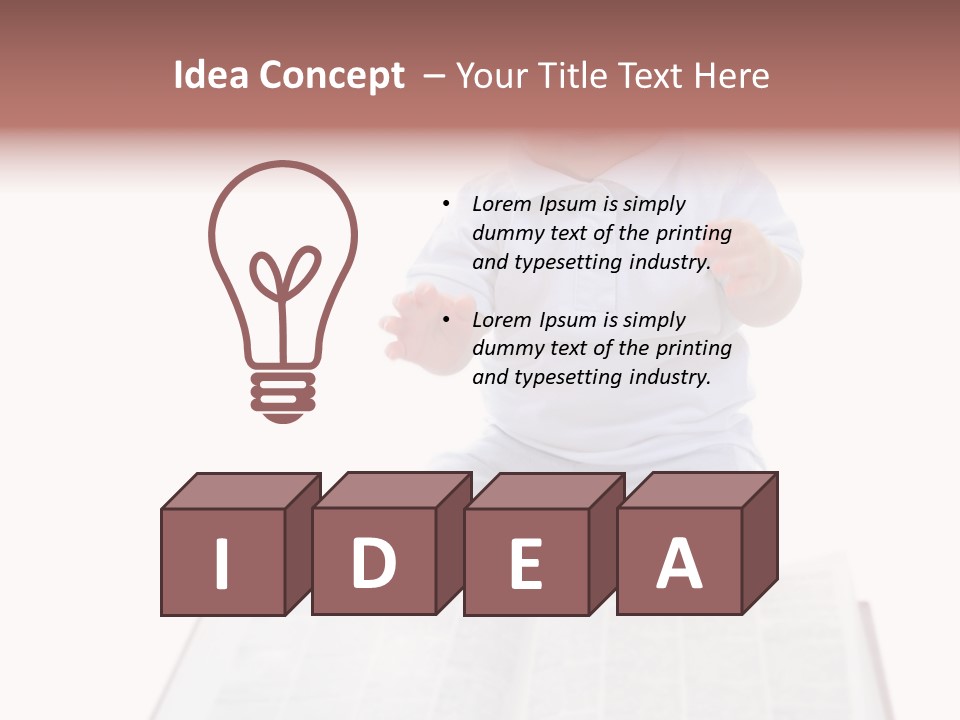 Boy Child Prodigy PowerPoint Template