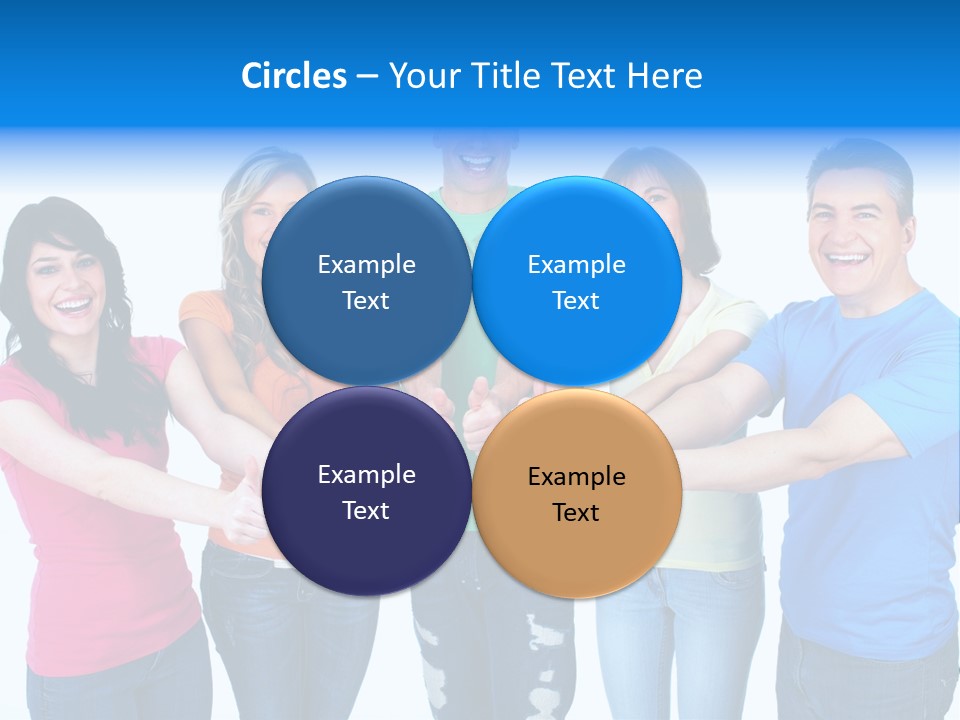 Group Isolated United PowerPoint Template