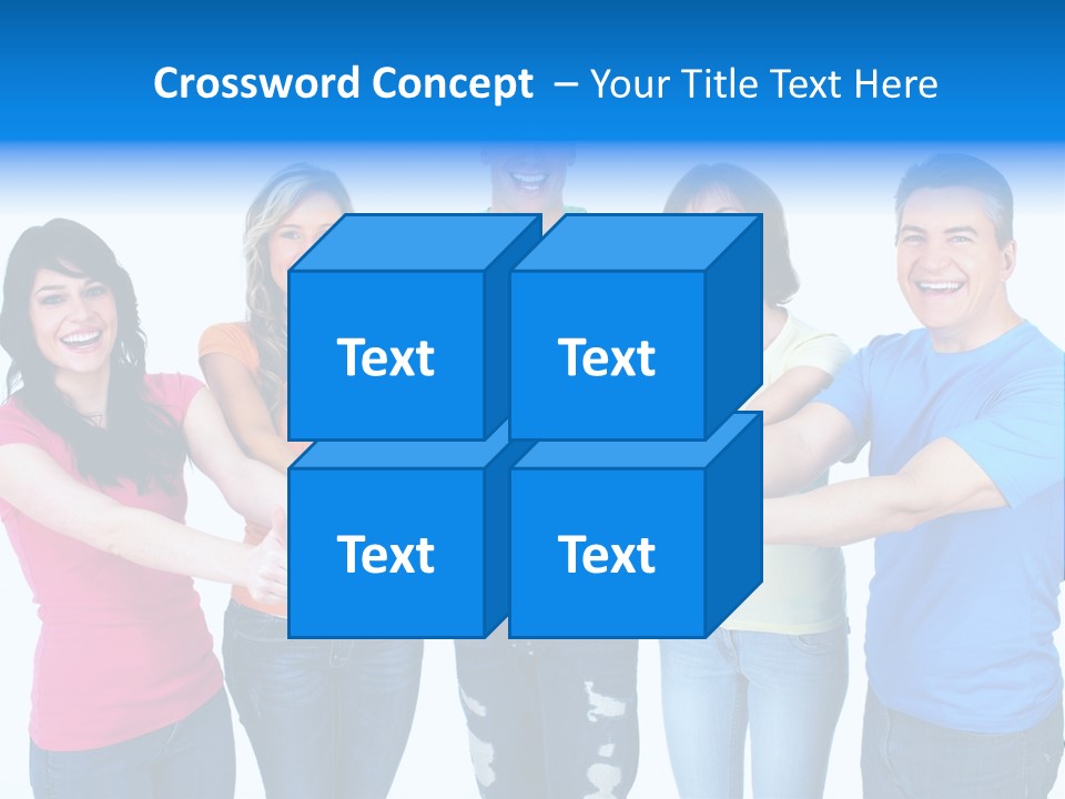 Group Isolated United PowerPoint Template