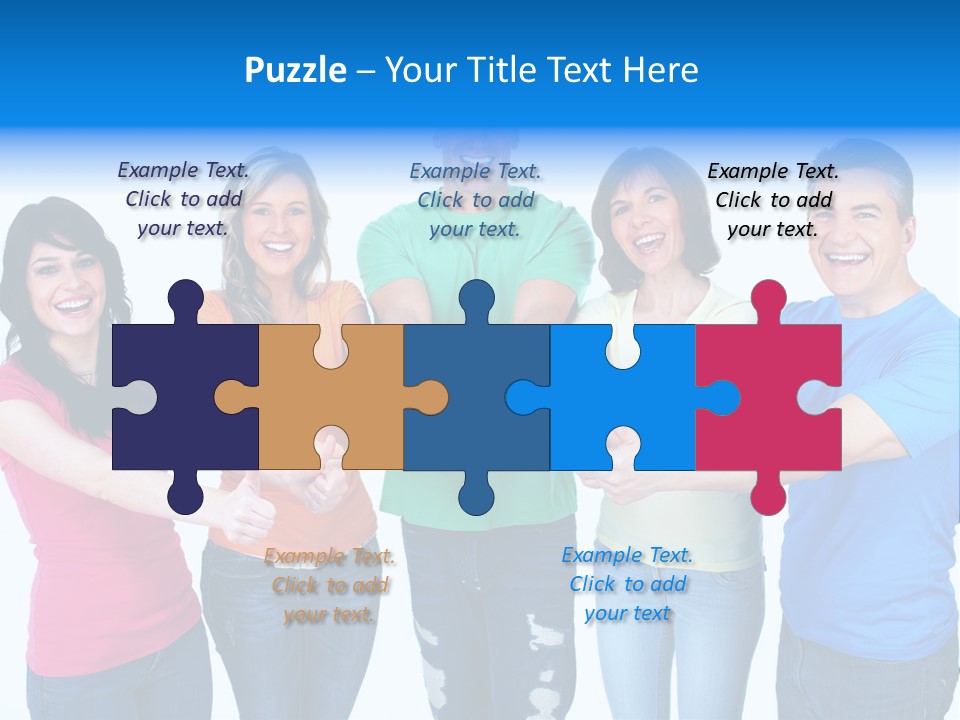 Group Isolated United PowerPoint Template