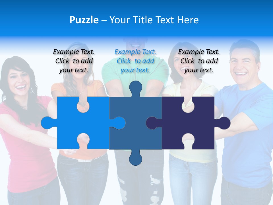 Group Isolated United PowerPoint Template