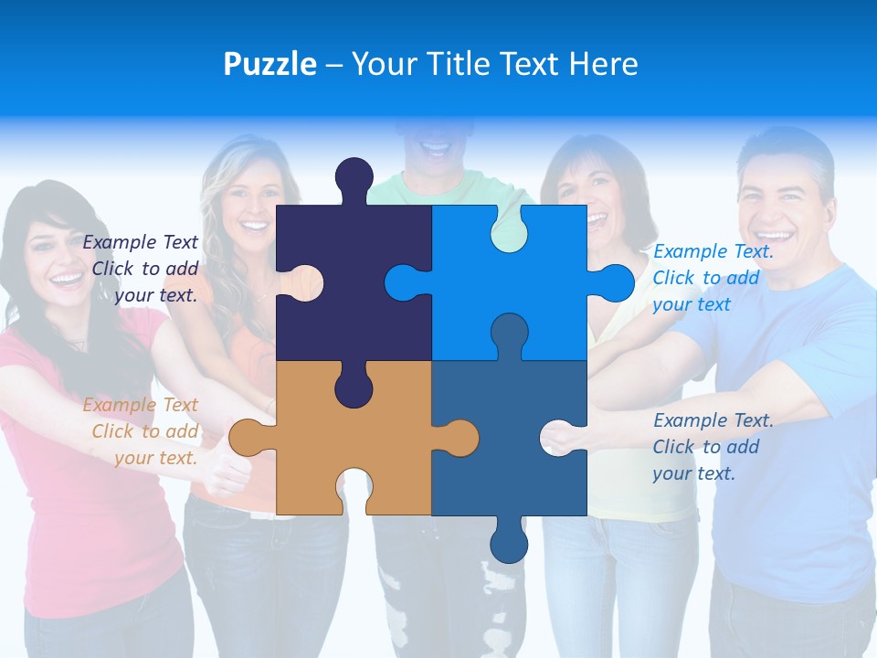 Group Isolated United PowerPoint Template