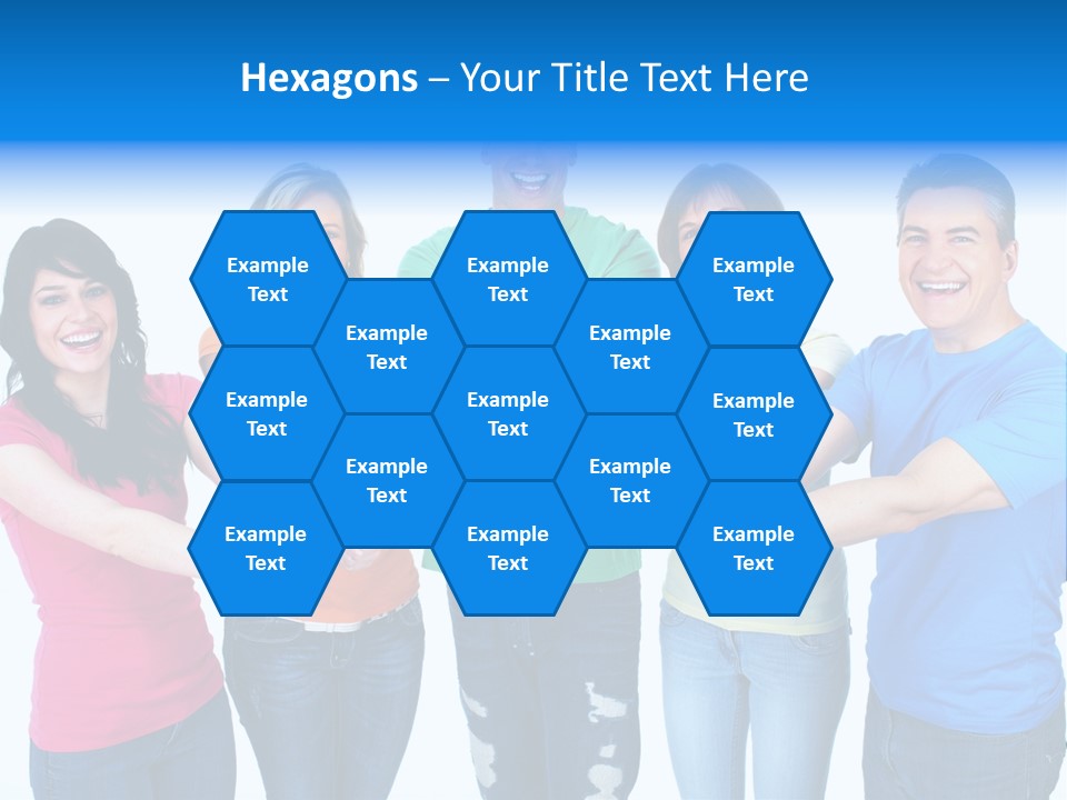 Group Isolated United PowerPoint Template