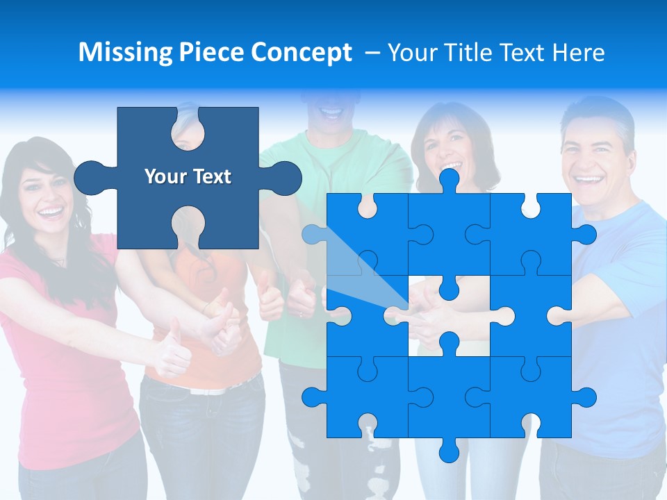 Group Isolated United PowerPoint Template