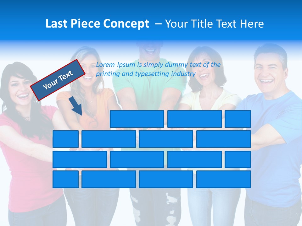 Group Isolated United PowerPoint Template