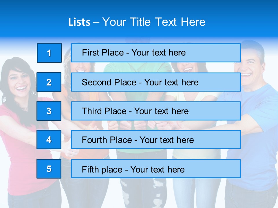 Group Isolated United PowerPoint Template