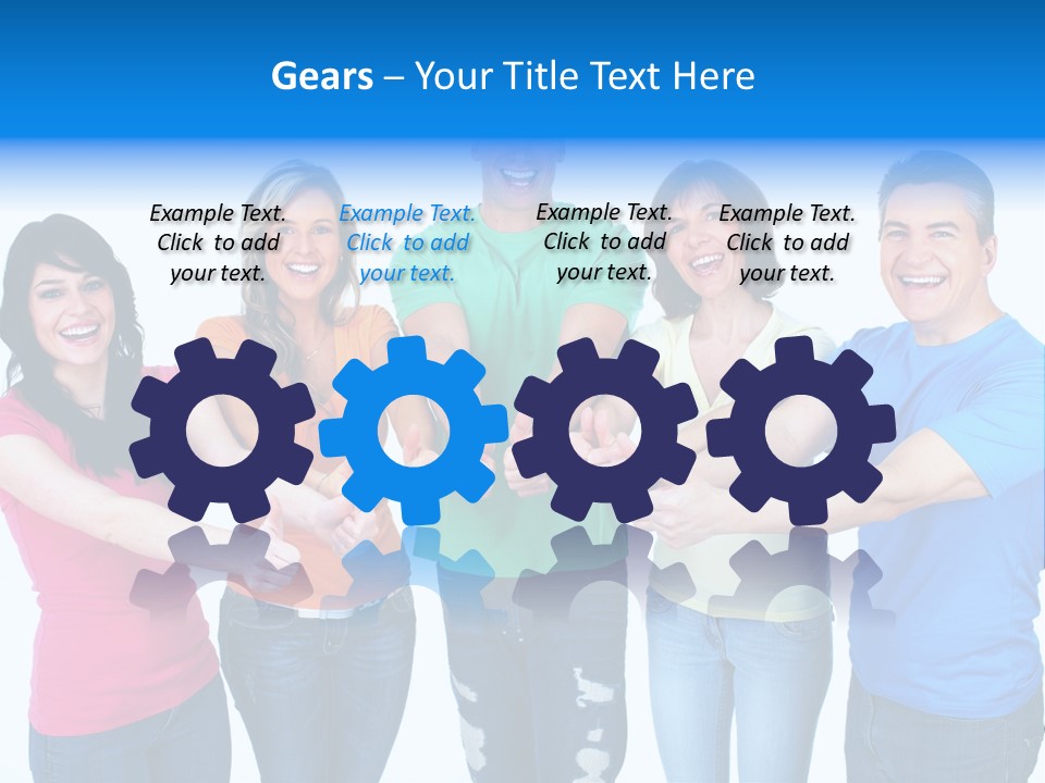 Group Isolated United PowerPoint Template