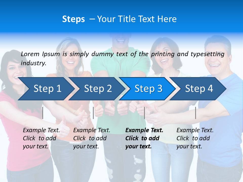 Group Isolated United PowerPoint Template