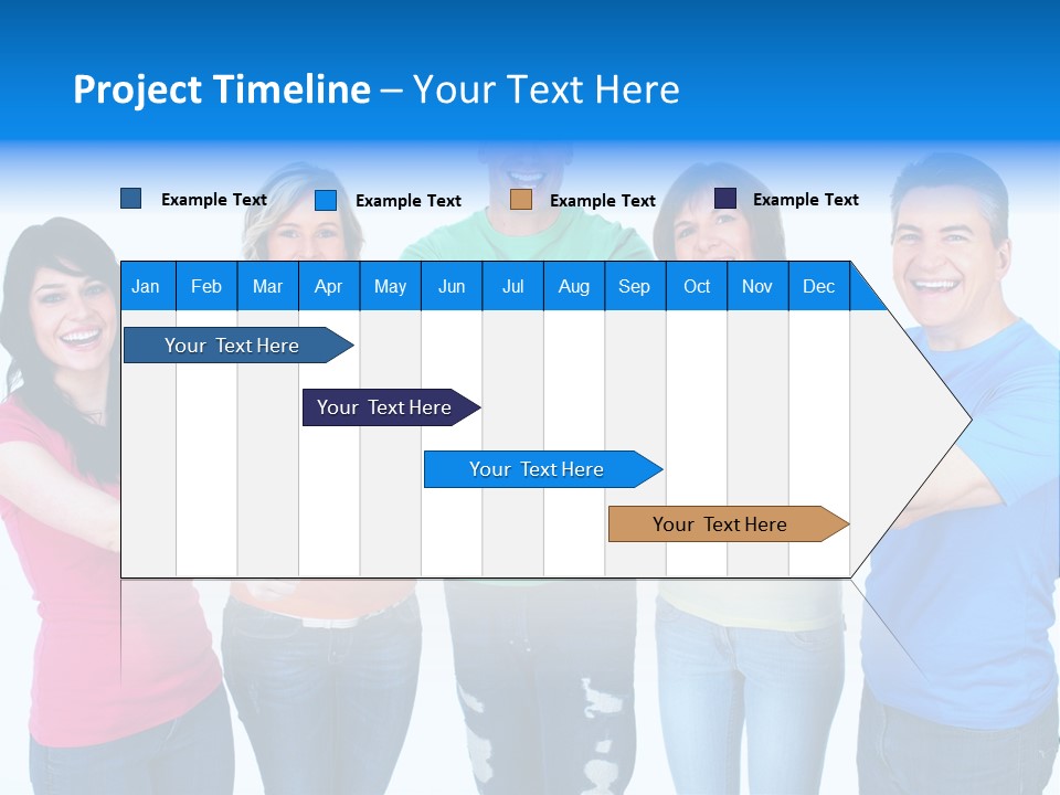 Group Isolated United PowerPoint Template