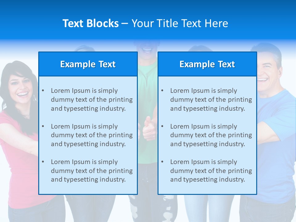 Group Isolated United PowerPoint Template
