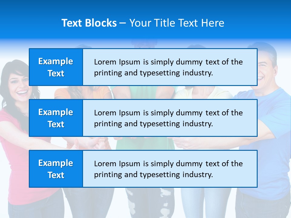 Group Isolated United PowerPoint Template