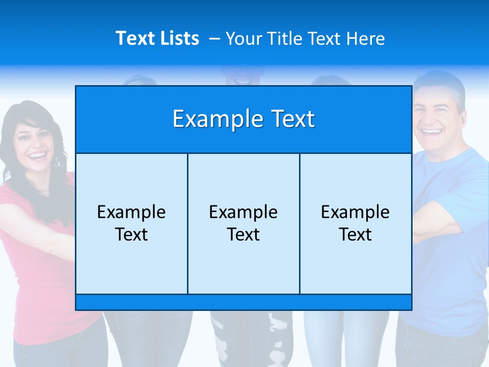 Group Isolated United PowerPoint Template