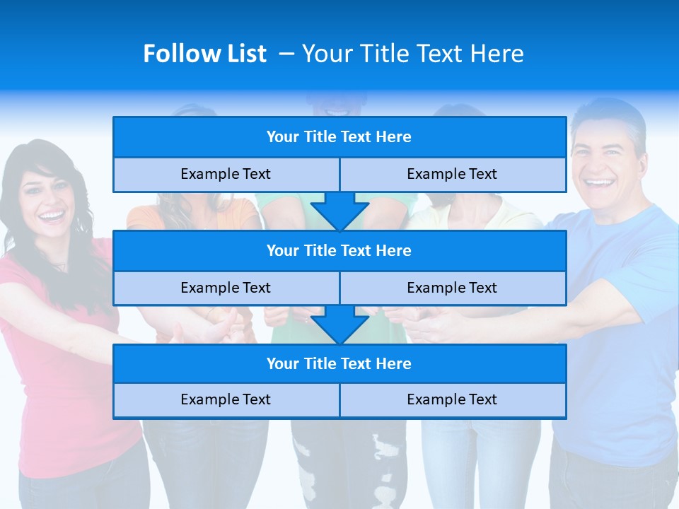Group Isolated United PowerPoint Template
