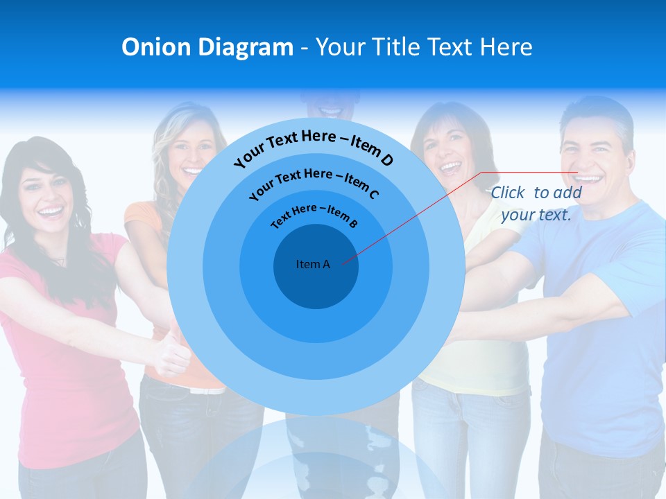 Group Isolated United PowerPoint Template