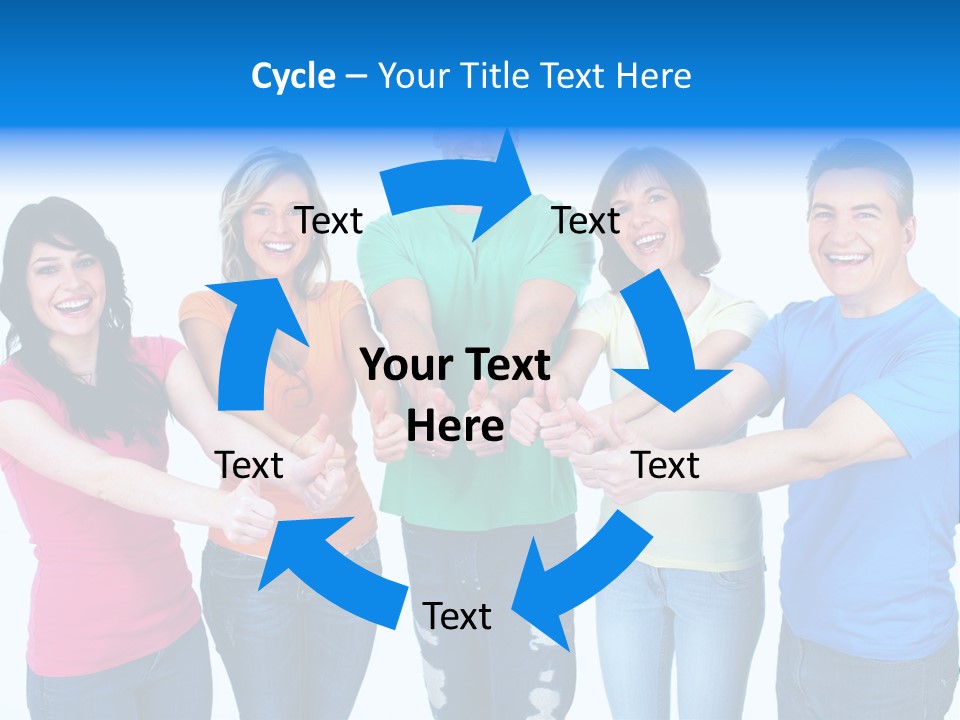 Group Isolated United PowerPoint Template