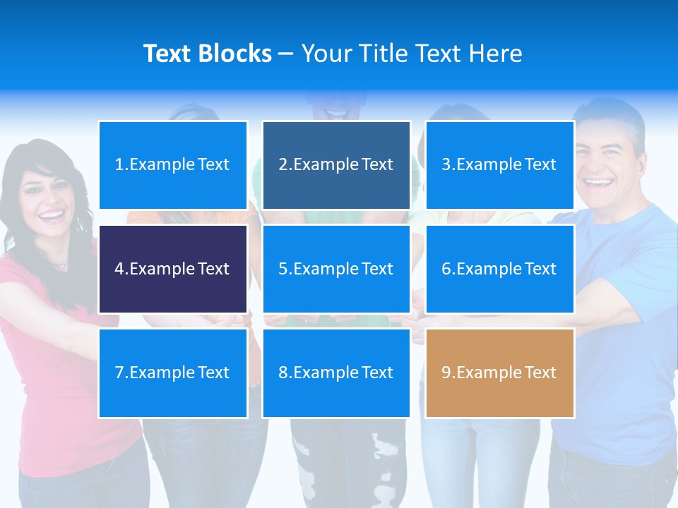 Group Isolated United PowerPoint Template