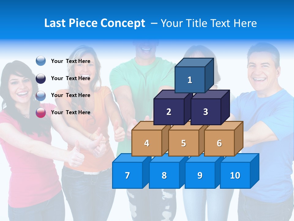 Group Isolated United PowerPoint Template
