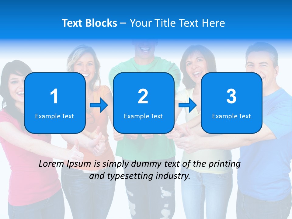 Group Isolated United PowerPoint Template