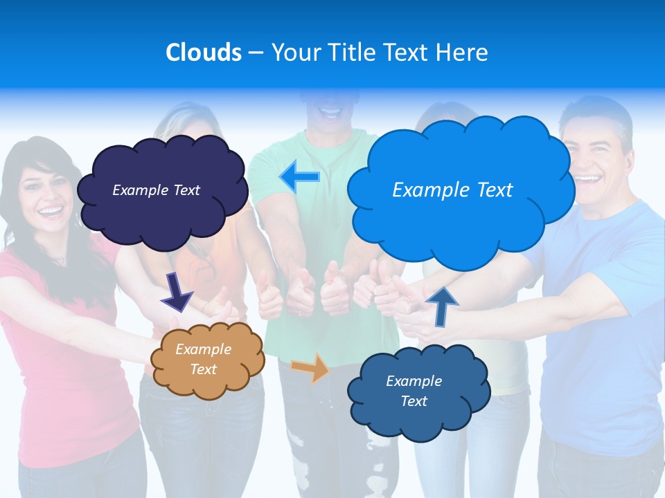 Group Isolated United PowerPoint Template