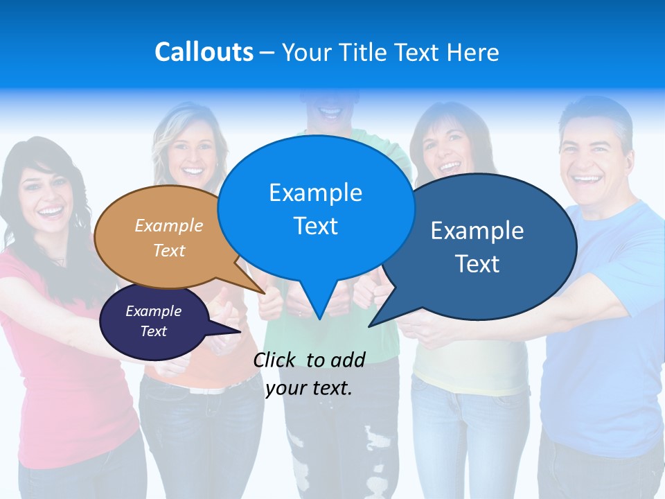 Group Isolated United PowerPoint Template