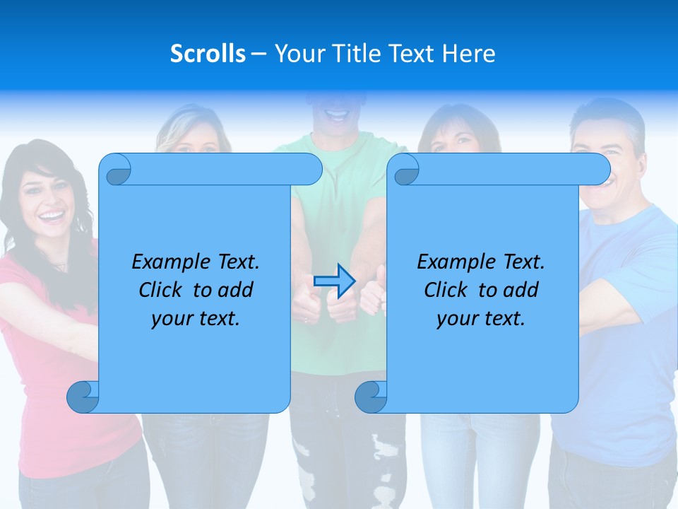 Group Isolated United PowerPoint Template