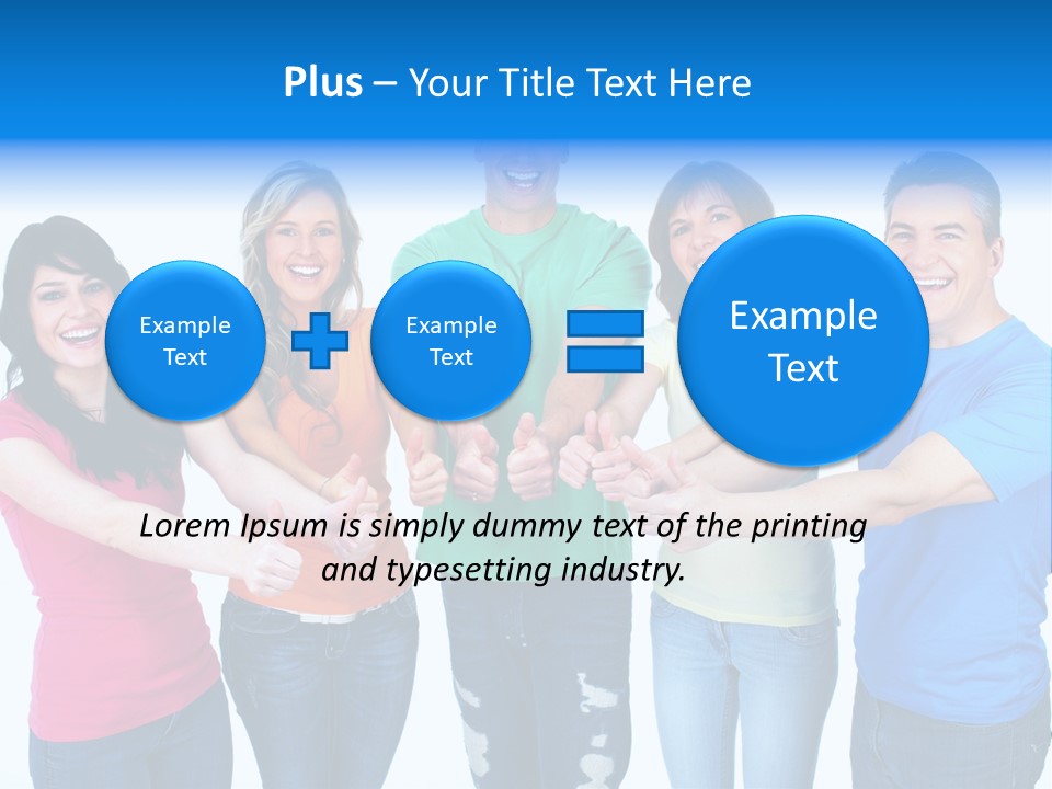 Group Isolated United PowerPoint Template