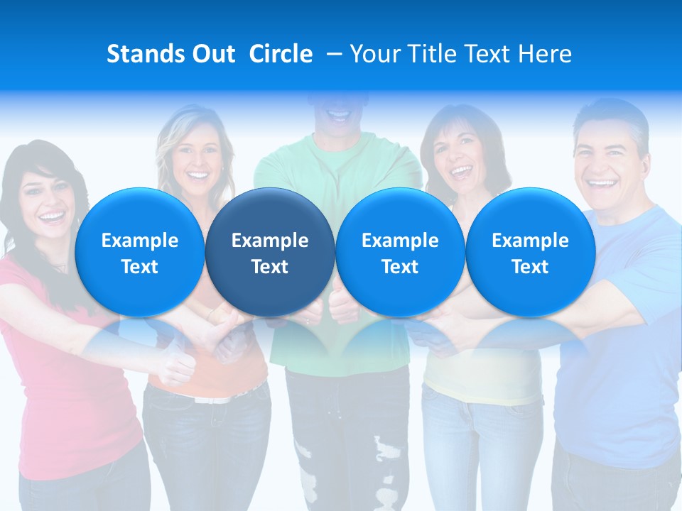 Group Isolated United PowerPoint Template
