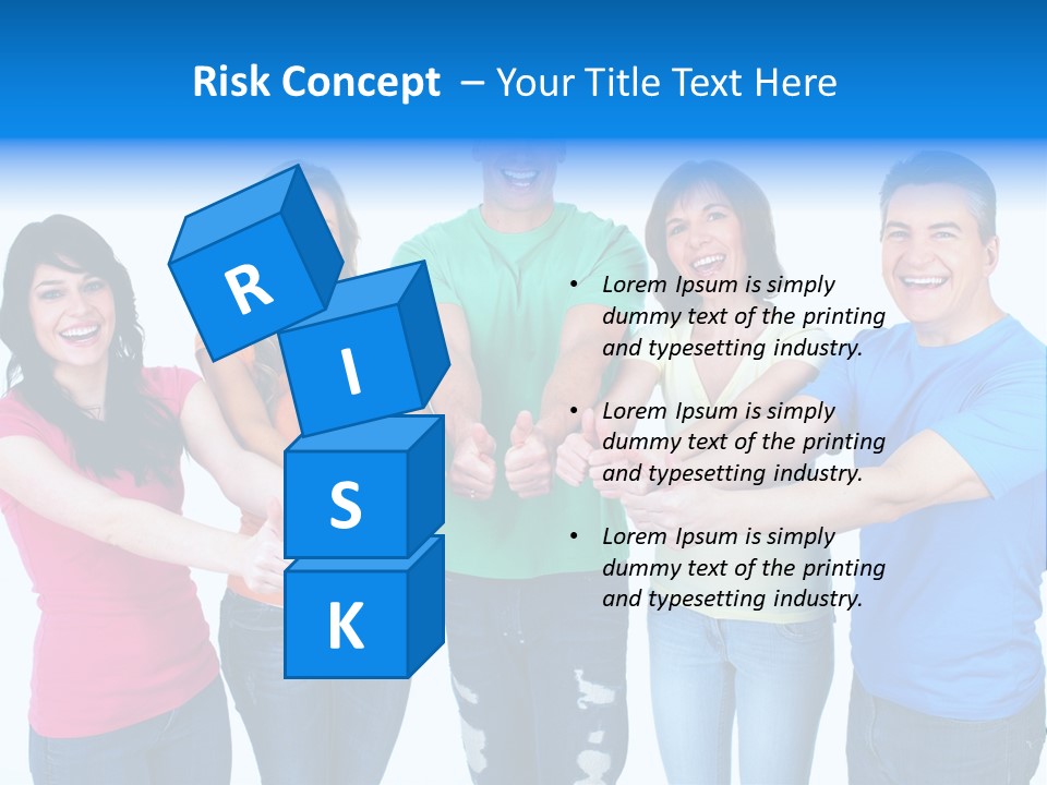 Group Isolated United PowerPoint Template