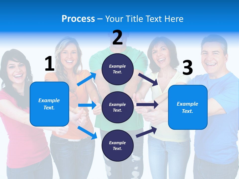 Group Isolated United PowerPoint Template