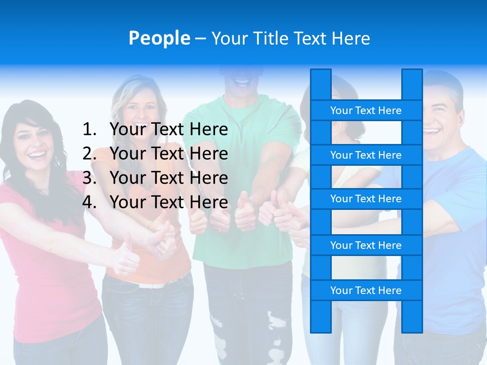 Group Isolated United PowerPoint Template
