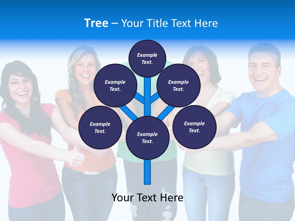 Group Isolated United PowerPoint Template