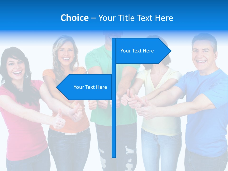 Group Isolated United PowerPoint Template