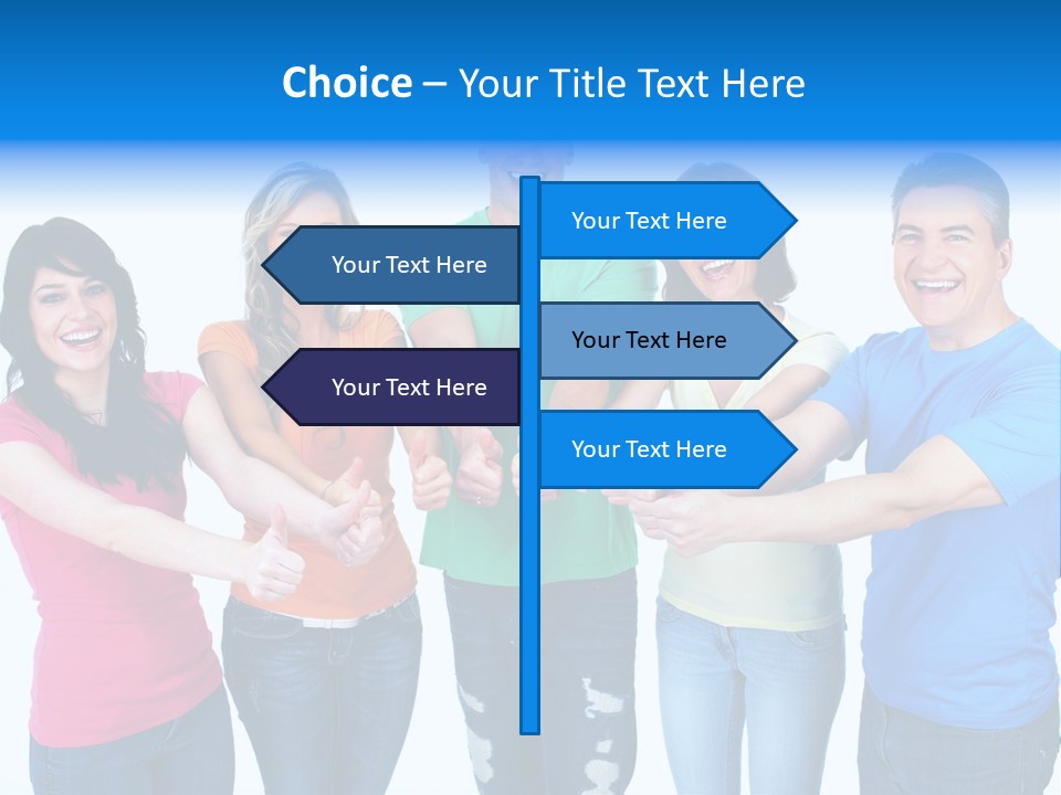 Group Isolated United PowerPoint Template