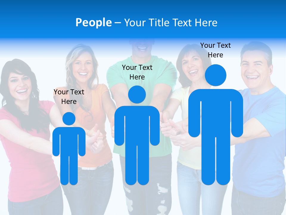 Group Isolated United PowerPoint Template