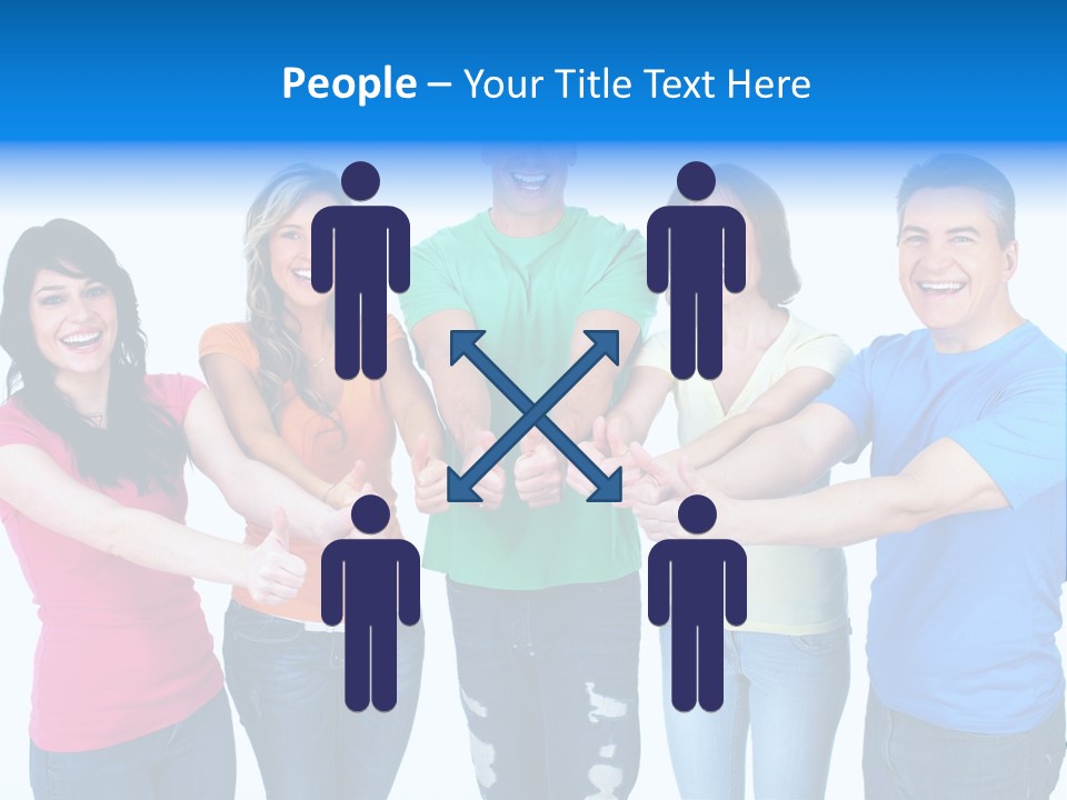 Group Isolated United PowerPoint Template