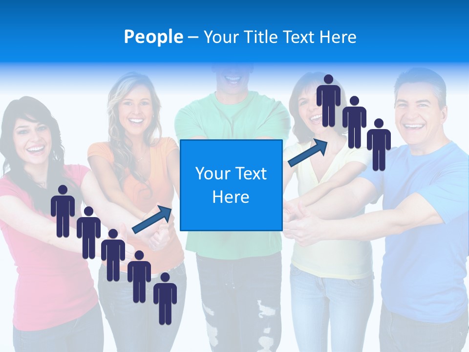 Group Isolated United PowerPoint Template