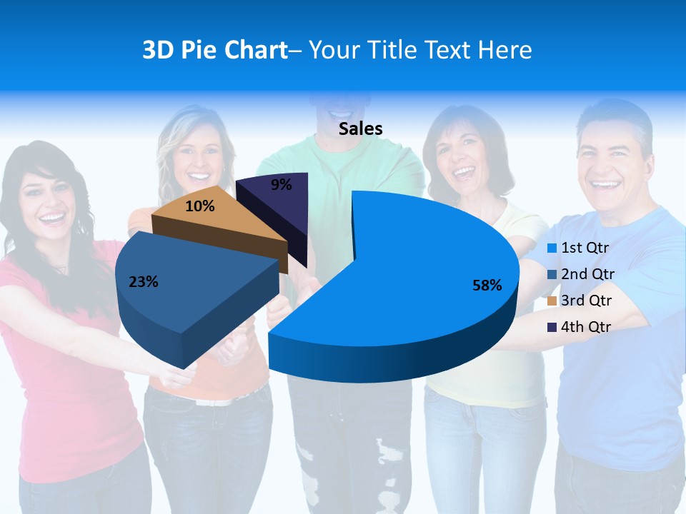 Group Isolated United PowerPoint Template