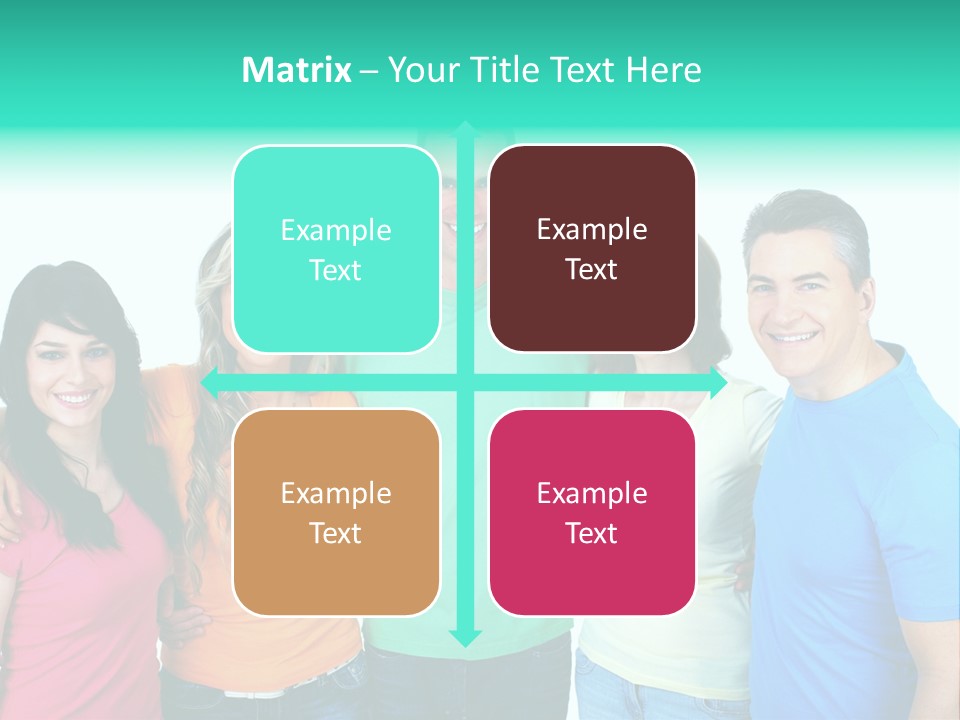 Portrait Teen Student PowerPoint Template