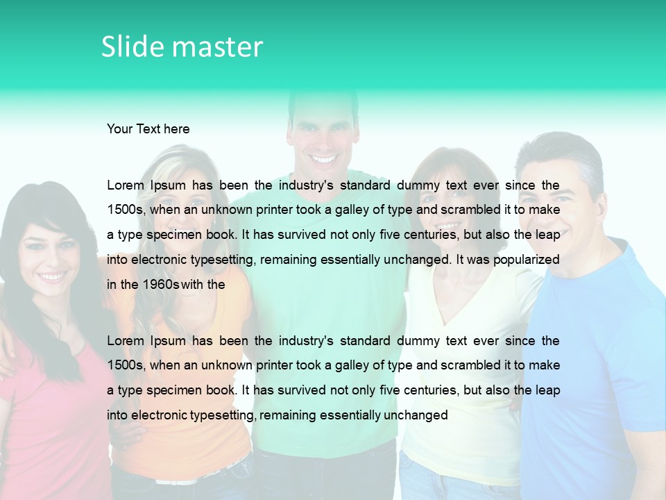 Portrait Teen Student PowerPoint Template